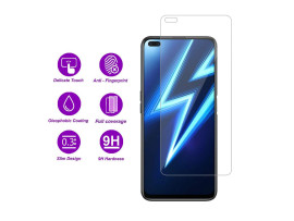 Tempered Glass / Screen Protector Guard Compatible for Realme 6 Pro (Transparent) with Easy Installation Kit (pack of 1)